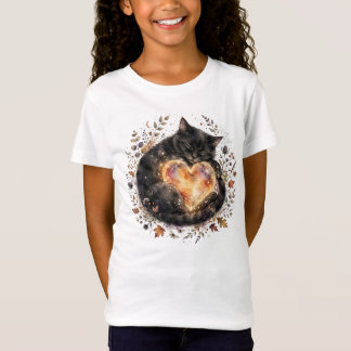 Schwarze Katzen Mädchen T-Shirt