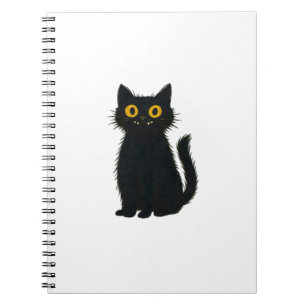 Schwarze Katzen Magie � Süße Halloween- & Mystik-K Notizblock