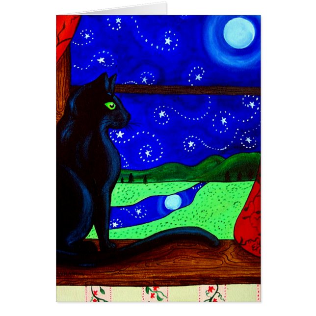 Schwarze Katzen-magische Nacht (Vorne)
