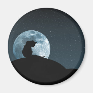 Schwarze Katzen-Magnet Magnet