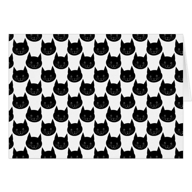 Schwarze Katzen-Muster (Vorderseite (Horizontal))