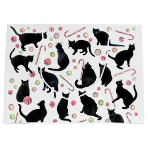 Schwarze Katzen Pfefferminz Geschenktüte