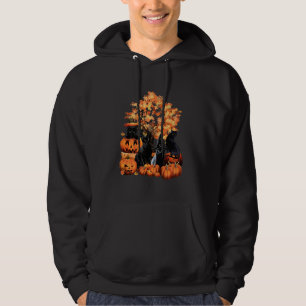 Schwarze Katzen Pumpkin Autumn Halloween Kostüm fü Hoodie