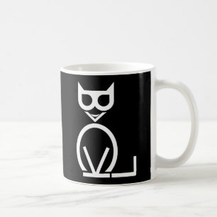 Schwarze Katzen-Puzzlespiel-Tasse Kaffeetasse