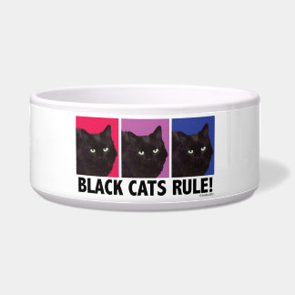 Schwarze Katzen REGEL! Haustier-Schüssel Napf
