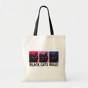 Schwarze Katzen REGEL! Taschen-Tasche Tragetasche