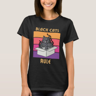 Schwarze Katzen regieren  Süße Smokingkatzen in de T-Shirt