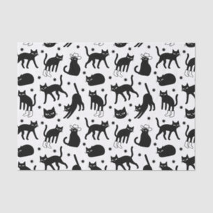 Schwarze Katzen Seidenpapier