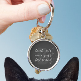 Schwarze Katzen sind ein Girls, der den besten Fre Schlüsselanhänger