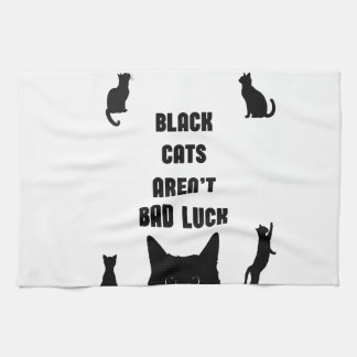 Schwarze Katzen sind kein schlechtes Glück Geschirrtuch