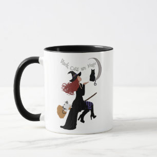 Schwarze Katzen sind magische Zwei-Tone-Tasse Tasse