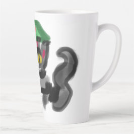 Schwarze Katzen-Sonnenblumen Milchtasse
