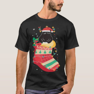 Schwarze Katzen Strümpfe Kleidung Cool Urlaub Chr T-Shirt