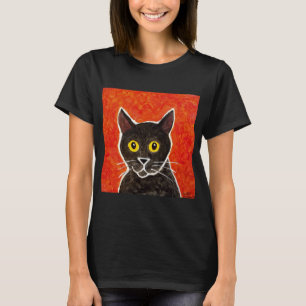 Schwarze Katzen-T - Shirt