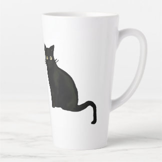 Schwarze Katzen-Tasse Milchtasse