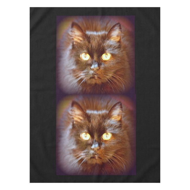 Schwarze Katzen Tischdecke (Vorderseite)