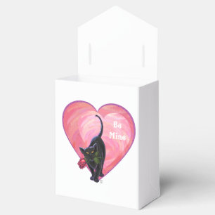 Schwarze Katzen-Valentinstag Geschenkschachtel