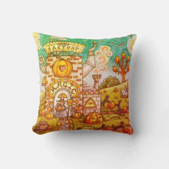 SCHWARZE KATZEN, WITCH PUMPKIN PIE FACTORY DURCH P KISSEN (Vorderseite)