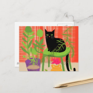 Schwarze Katzenhäuser Postkarte