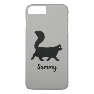 Schwarze Katzenkatze mit benutzerdefiniertem Text Case-Mate iPhone Hülle