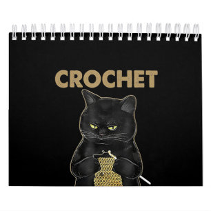 Schwarze Katzenkratzer, weil Mord falsch ist Kalender
