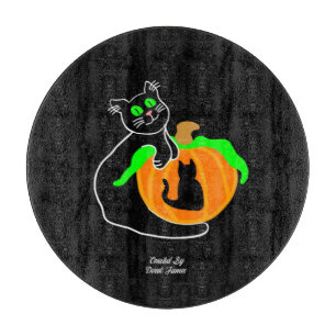 Schwarze Katzenkürbiskellerschneide (30,4 cm) Schneidebrett