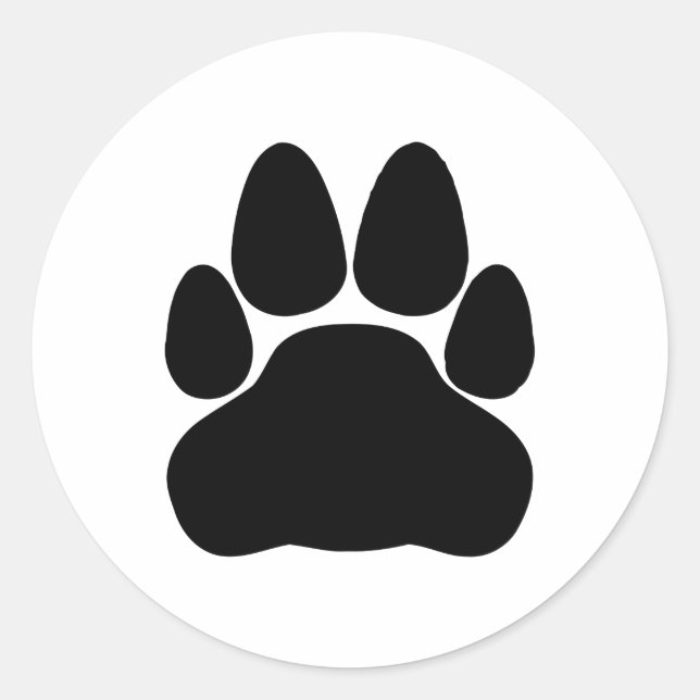 Schwarze Katzenpaare Druckform Runder Aufkleber (Vorderseite)