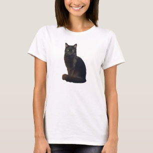 Schwarze Katzenstraße Ich beobachte dich T-Shirt