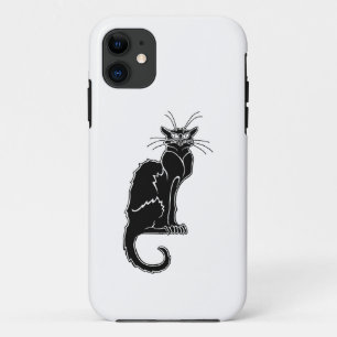 schwarze Katzentier-Silhouette Case-Mate iPhone Hülle