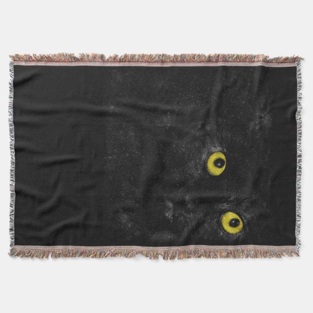 Schwarze Katzenwurzel Decke (Vorderseite)