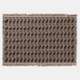 Schwarze Katzethrow-Decke Katze Lover Blanket Le Decke