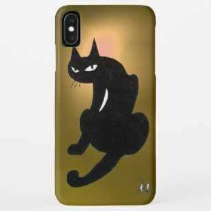 SCHWARZE KATZGEBÜHR iPhone XS MAX HÜLLE