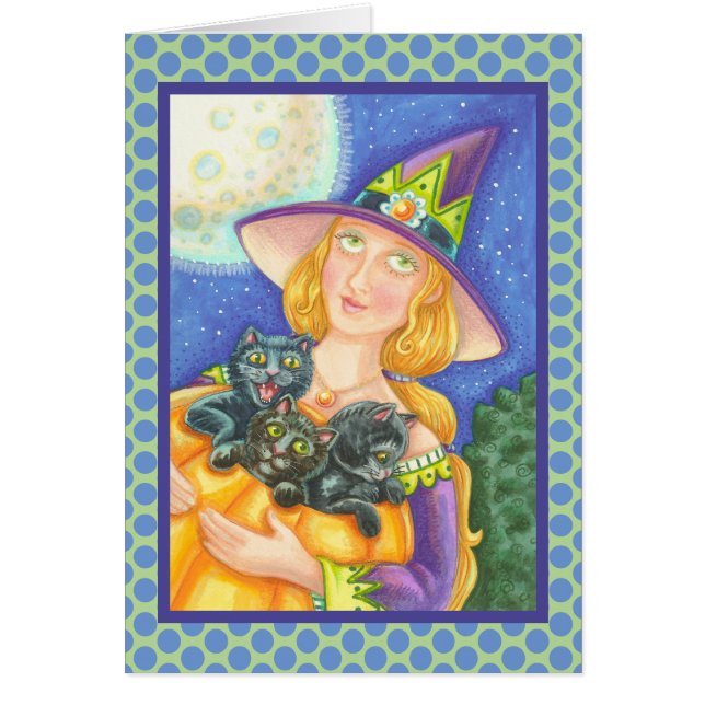 SCHWARZE KATZKÜCHE UND WITCH-KARTENVERSE (Vorne)