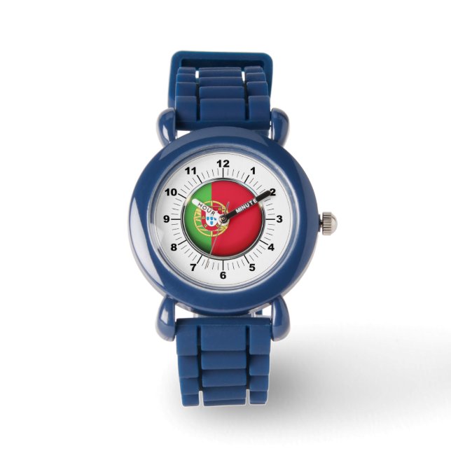 Schwarze Kennziffer für die anpassbare portugiesis Armbanduhr (Vorderseite)