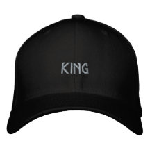 Schwarze KING Name Gedruckte Flexfit-Woll-Trucker-