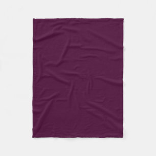 Schwarze Kirsche, solide Farbe Fleecedecke