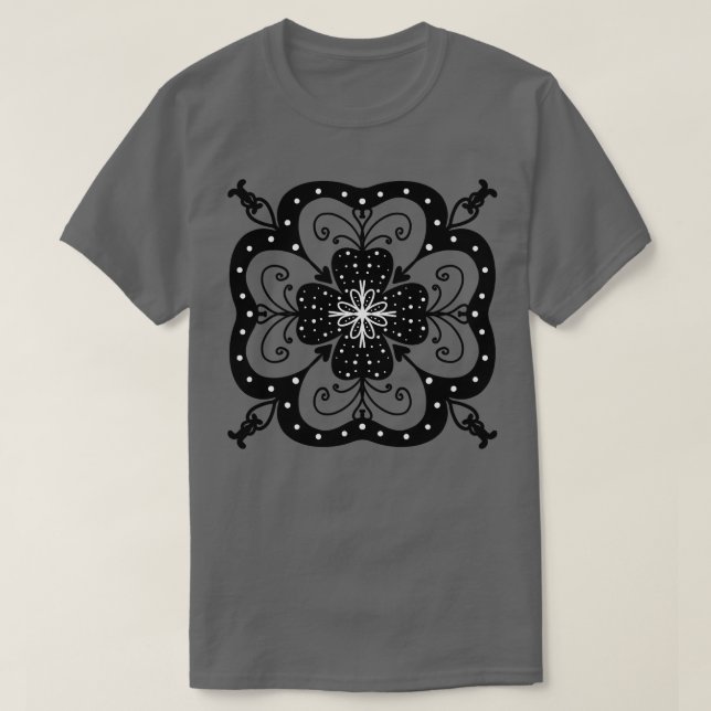 Schwarze Klee T-Shirt (Design vorne)
