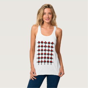 Schwarze Königin der Spades Roten Herzens Thunder_ Tank Top