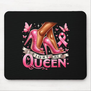 Schwarze Königin Frau kämpft wie eine Königin Brus Mousepad