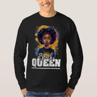 Schwarze Königin für stolze afroamerikanische schw T-Shirt