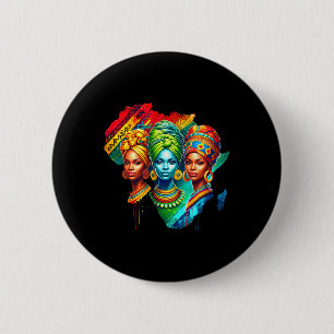 Schwarze Königin Heritage Art Afrikanische Karte S Button