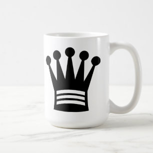 Schwarze Königin Kaffeetasse