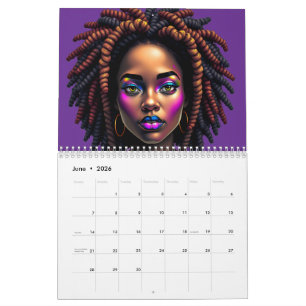 Schwarze Königin Melanin Afrozentrische Schwester Kalender