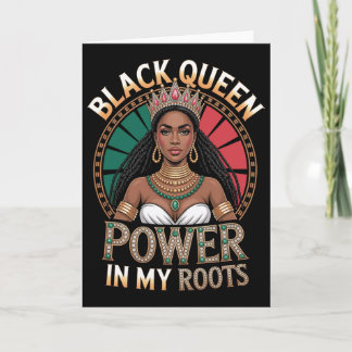 Schwarze Königin Melanin Geschichte Juneteenth Sto Karte