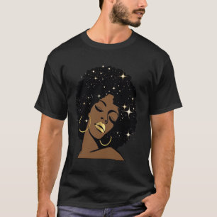 Schwarze Königinnen Sterne Himmlische Afro Diva Sc T-Shirt