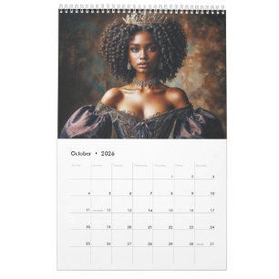 Schwarze Königinnen und königliche Prinzessinnen Kalender