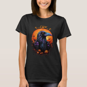 Schwarze Krähe, F-caw-f Lustiger Schwarzer Vogel M T-Shirt