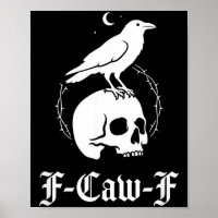 Schwarze Krähe Schwarzer Rabe Vogel Gothic Art Hum