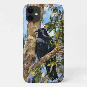 Schwarze Krähe Vogel Kunst Handyhülle Case-Mate iPhone Hülle