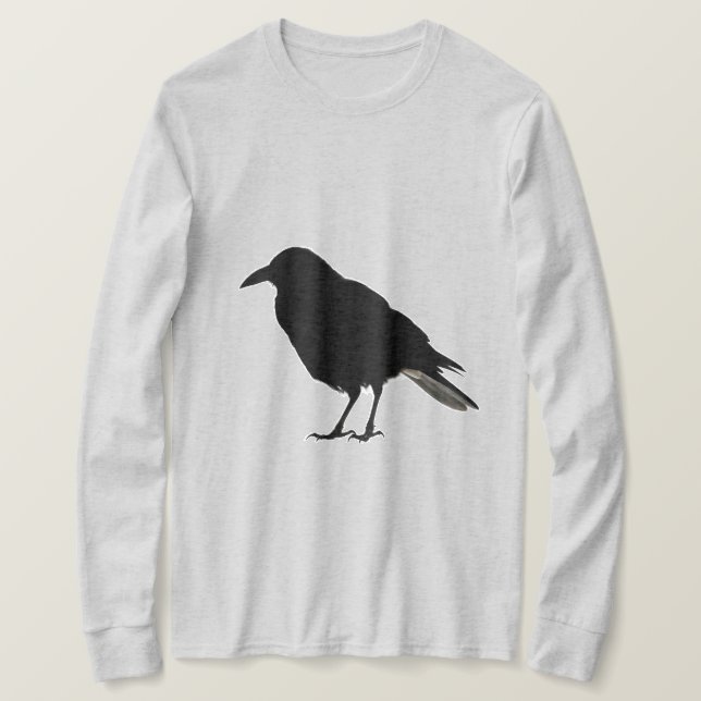 Schwarze Krähen T-Shirt (Design vorne)